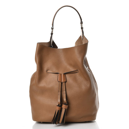 Burberry Grainy Calfskin Large Ashby Hobo Sand 1 of 11