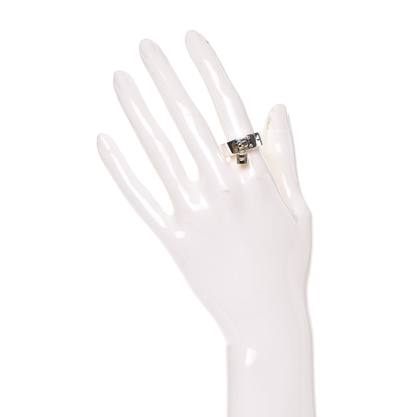 Sterling Silver 18K Yellow Gold Kelly Cadena Ring 54 6.25