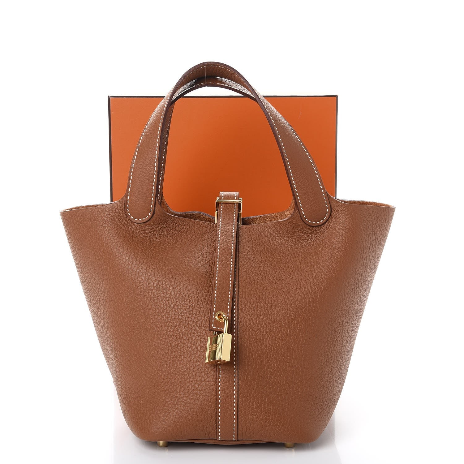 Hermes Taurillon Clemence Picotin Lock 18 PM Gold 8 of 8