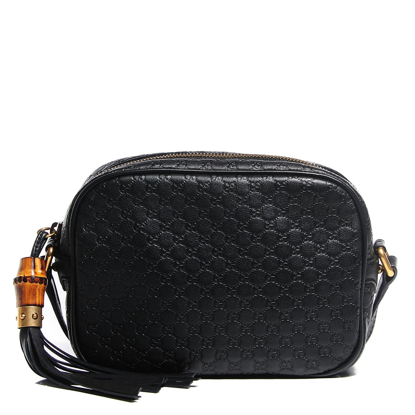 Microguccissima Sunshine Disco Crossbody Bag Black
