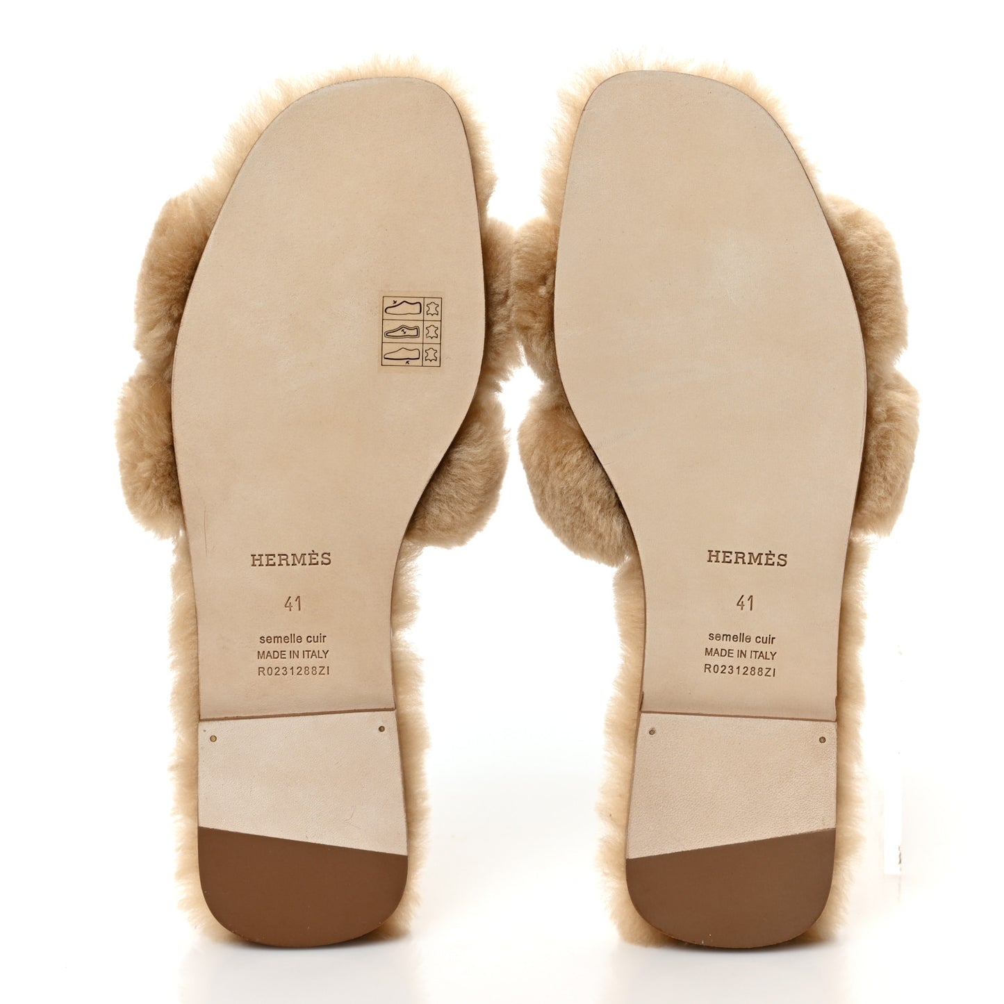 Woolskin Oran Sandals 41 Beige Argile