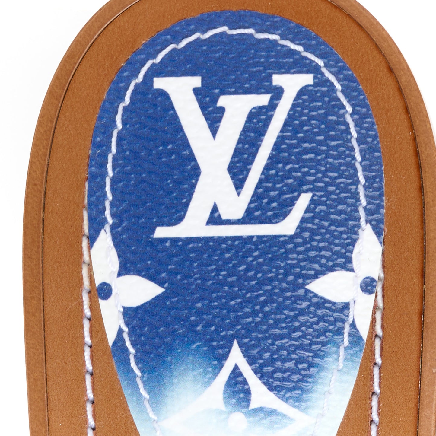 Monogram Escale Lock It Flat Mule 37.5 Blue