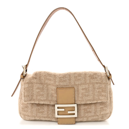 Fendi Wool Zucca Baguette Beige 1 of 10
