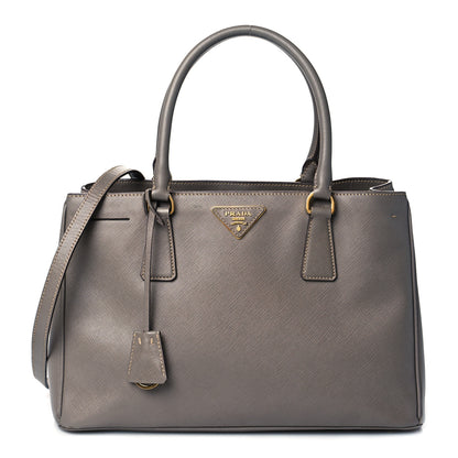 Prada Saffiano Medium Galleria Double Zip Tote Marmo 1 of 12