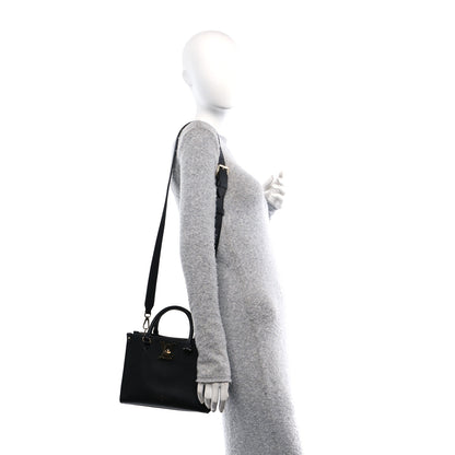Louis Vuitton Calfskin Lock & Go Tote Black 3 of 9