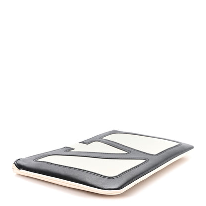Valentino Garavani Nappa Vlogo Zip Pouch Butter Black 4 of 7