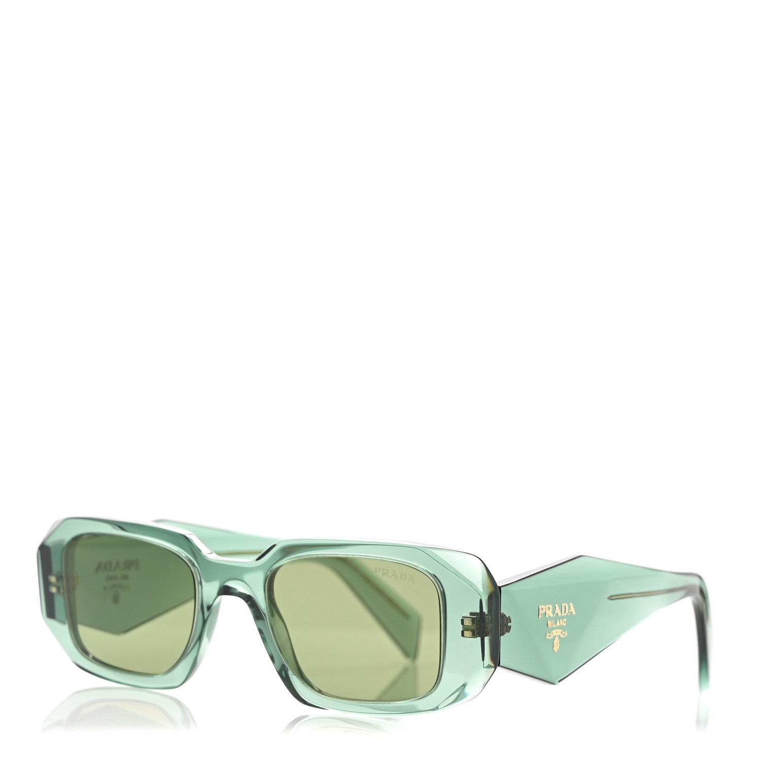 Prada Acetate Symbole Sunglasses SPR 17W Sage Green 1691724
