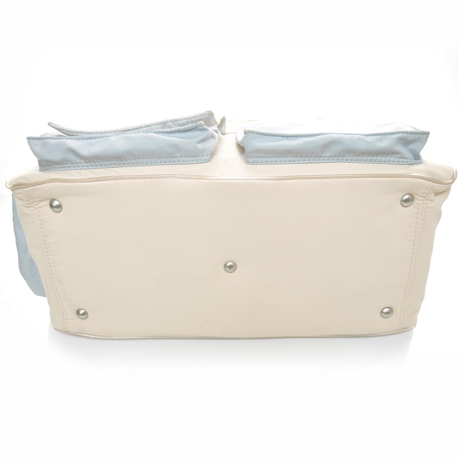 Chanel Fabric Ski Messenger Bag Blue 3 of 10