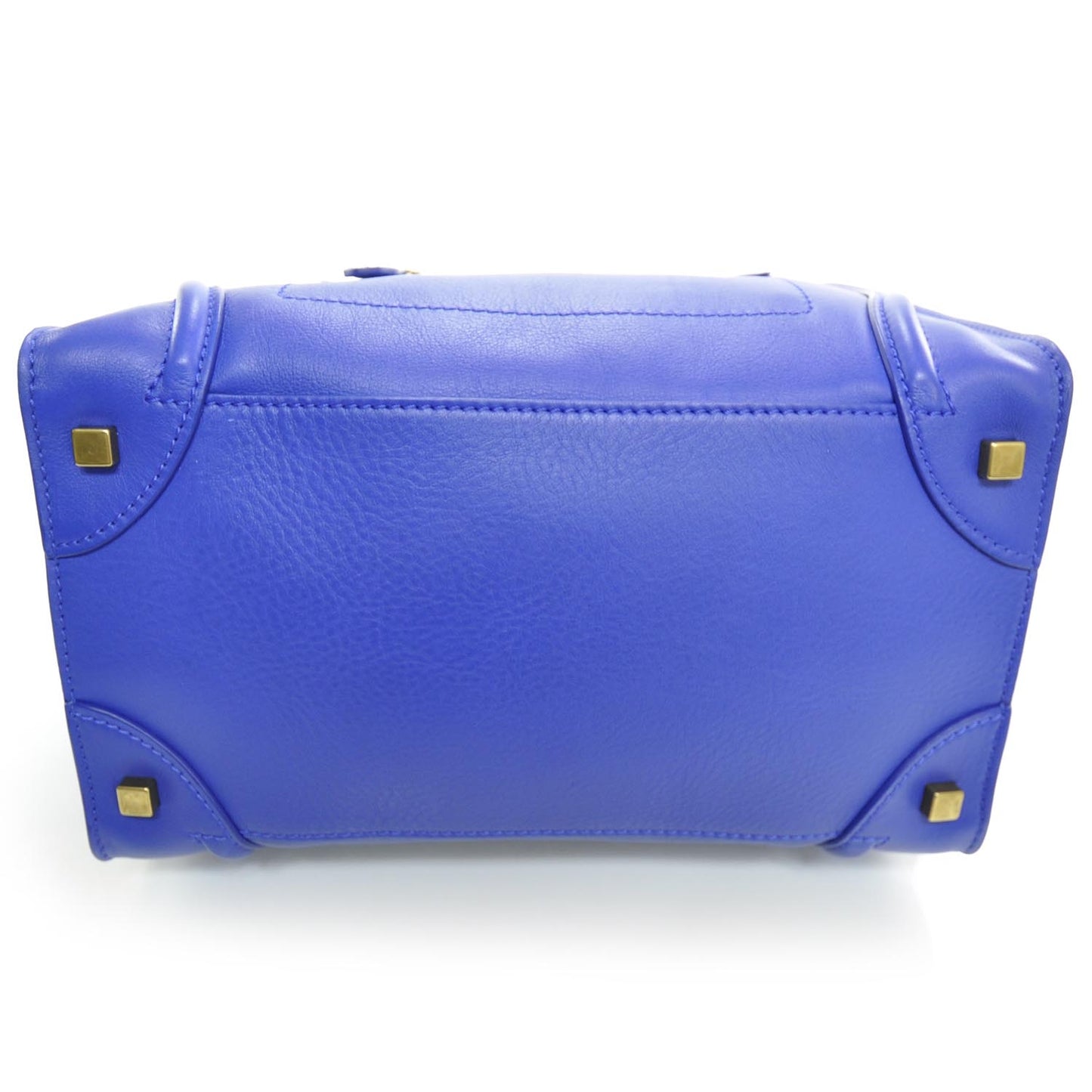 Smooth Calfskin Mini Luggage Bag Royal Cobalt