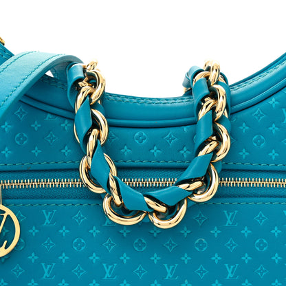 Louis Vuitton Calfskin Nanogram Embossed Loop PM Bleu 7 of 9