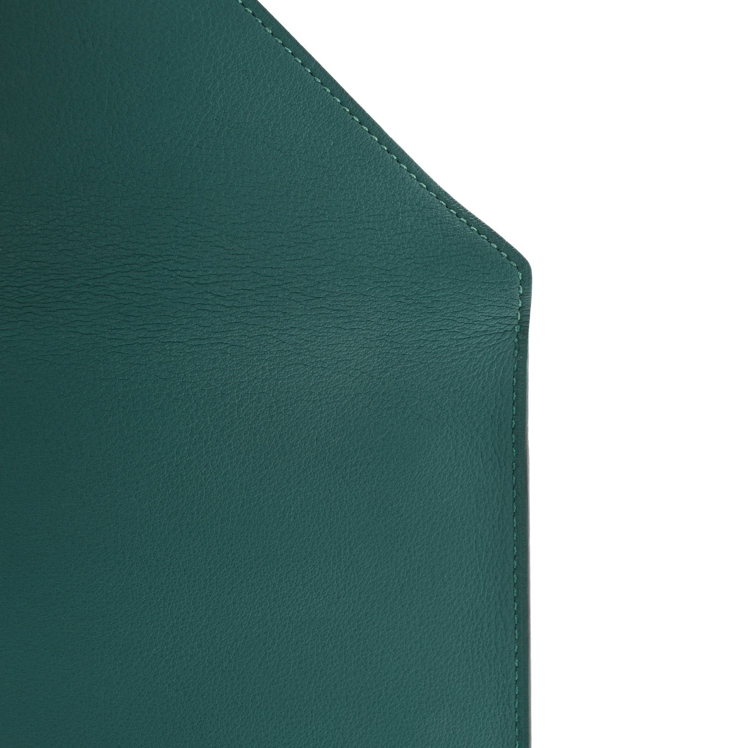 Hermes Evercolor Envelope Trio Wallet Malachite Lime Bleu Zephyr 10 of 10
