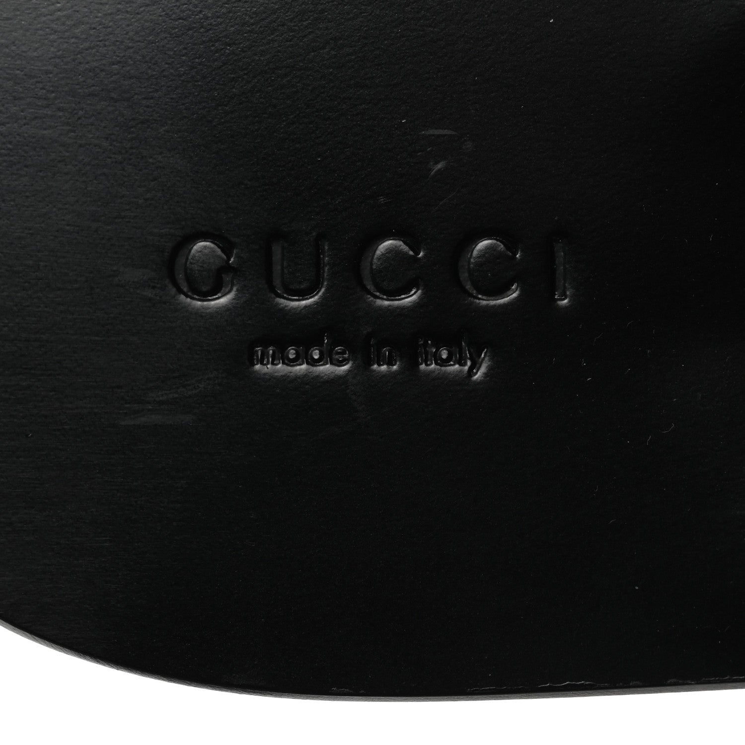 Gucci Patent Guccissima Thong Sandals 38.5 Black 7 of 9