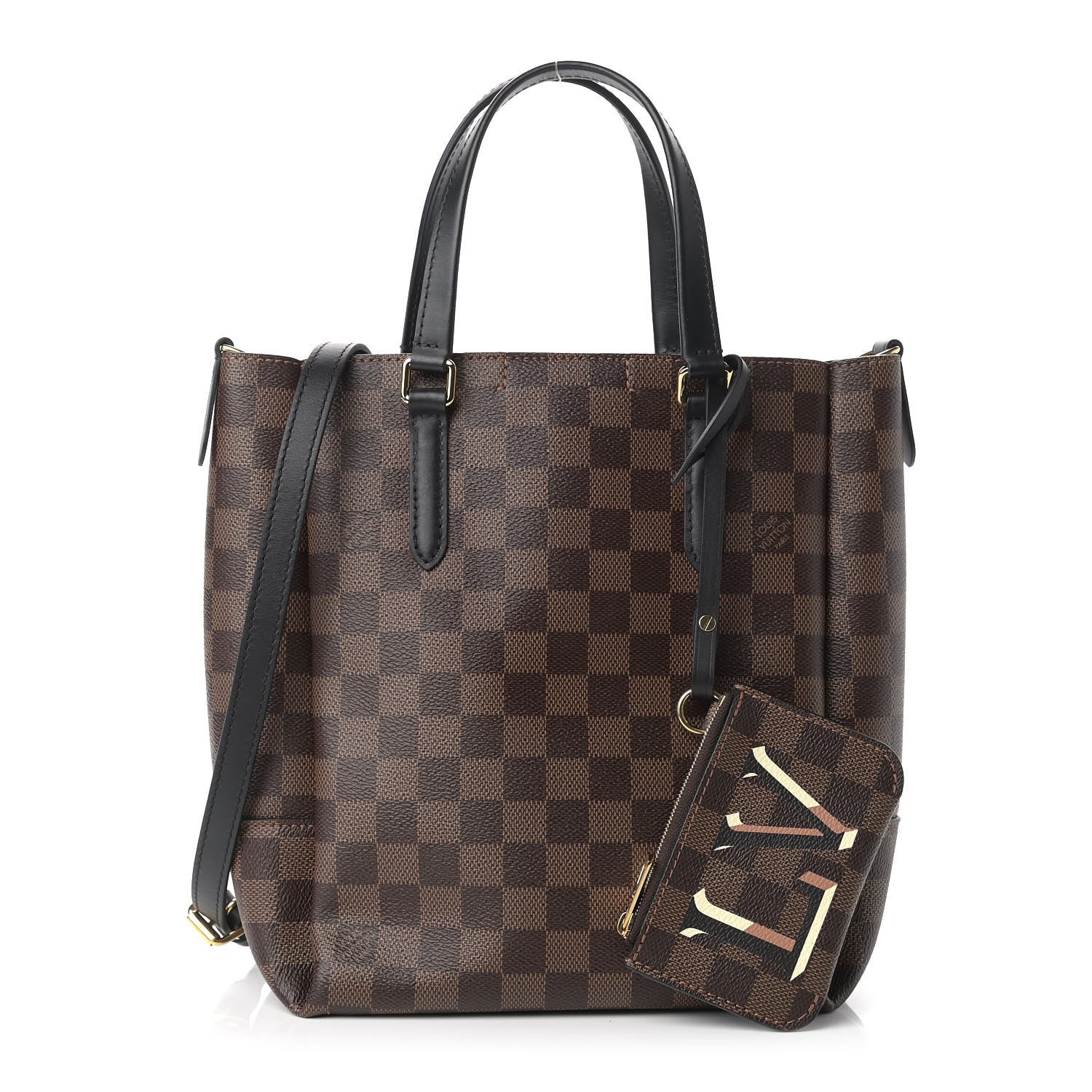 Louis Vuitton Damier Ebene Belmont PM Black 1 of 10