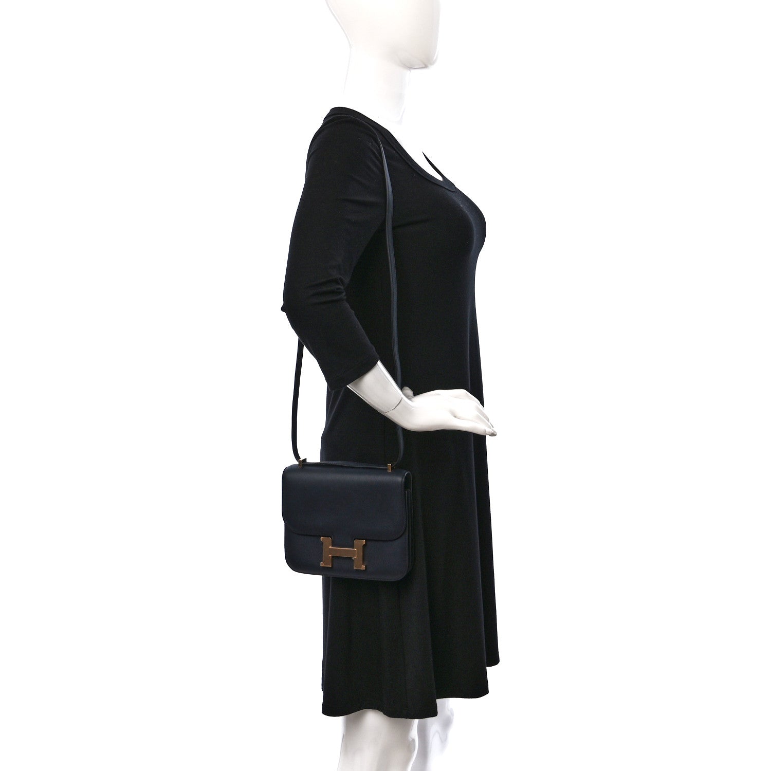 Hermes Swift Constance 18 Bleu Indigo 2 of 10