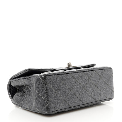 Chanel Pearly Caviar Quilted Mini Rectangular Flap Grey 4 of 11
