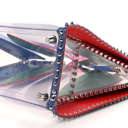 Christian Louboutin PVC Calfskin Spiked Medium Paloma Multicolor 10 of 10