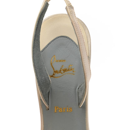 Christian Louboutin Crepe Tsarouchi 100 Sandals 35 Ivory White 7 of 8