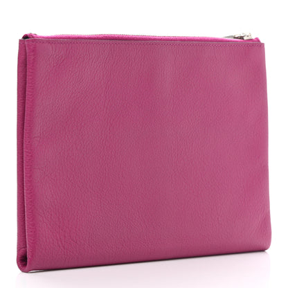 Hermes Evercolor Atout Pouch Rose Pourpre Bleu Saphir 3 of 10