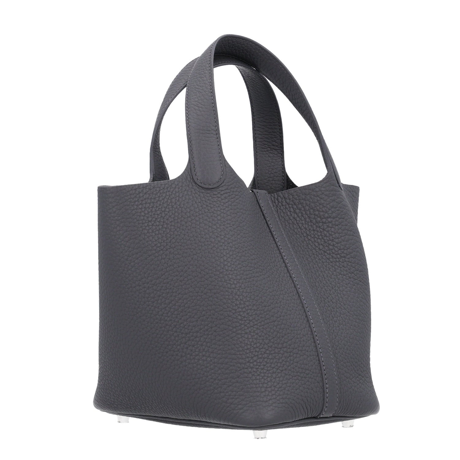 Hermes Taurillon Clemence Picotin Lock 18 PM Gris Meyer 3 of 10