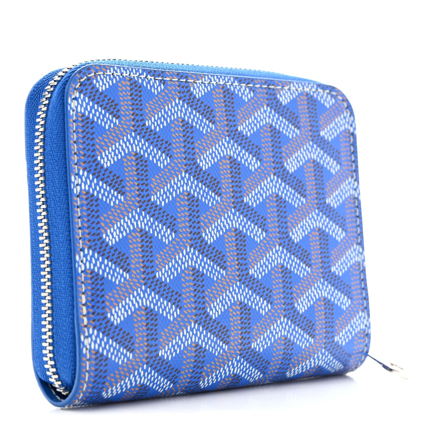 Goyard Goyardine Matignon PM Wallet Blue 3 of 7