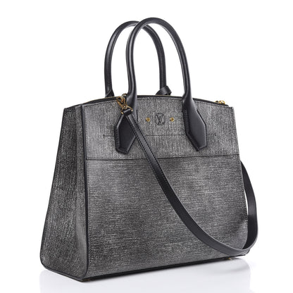 Louis Vuitton Epi Jean City Steamer MM Gray 3 of 9