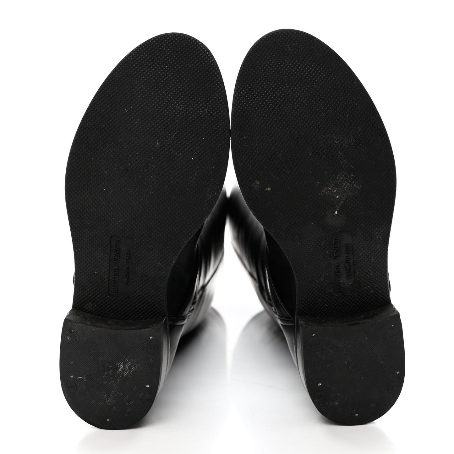 Calfskin High Zip Boots 38 Black