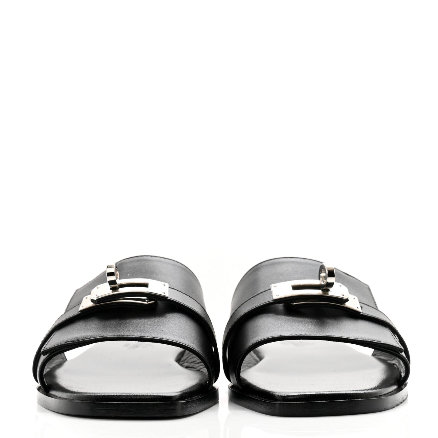 Calfskin Giulia Sandals 35.5 Black
