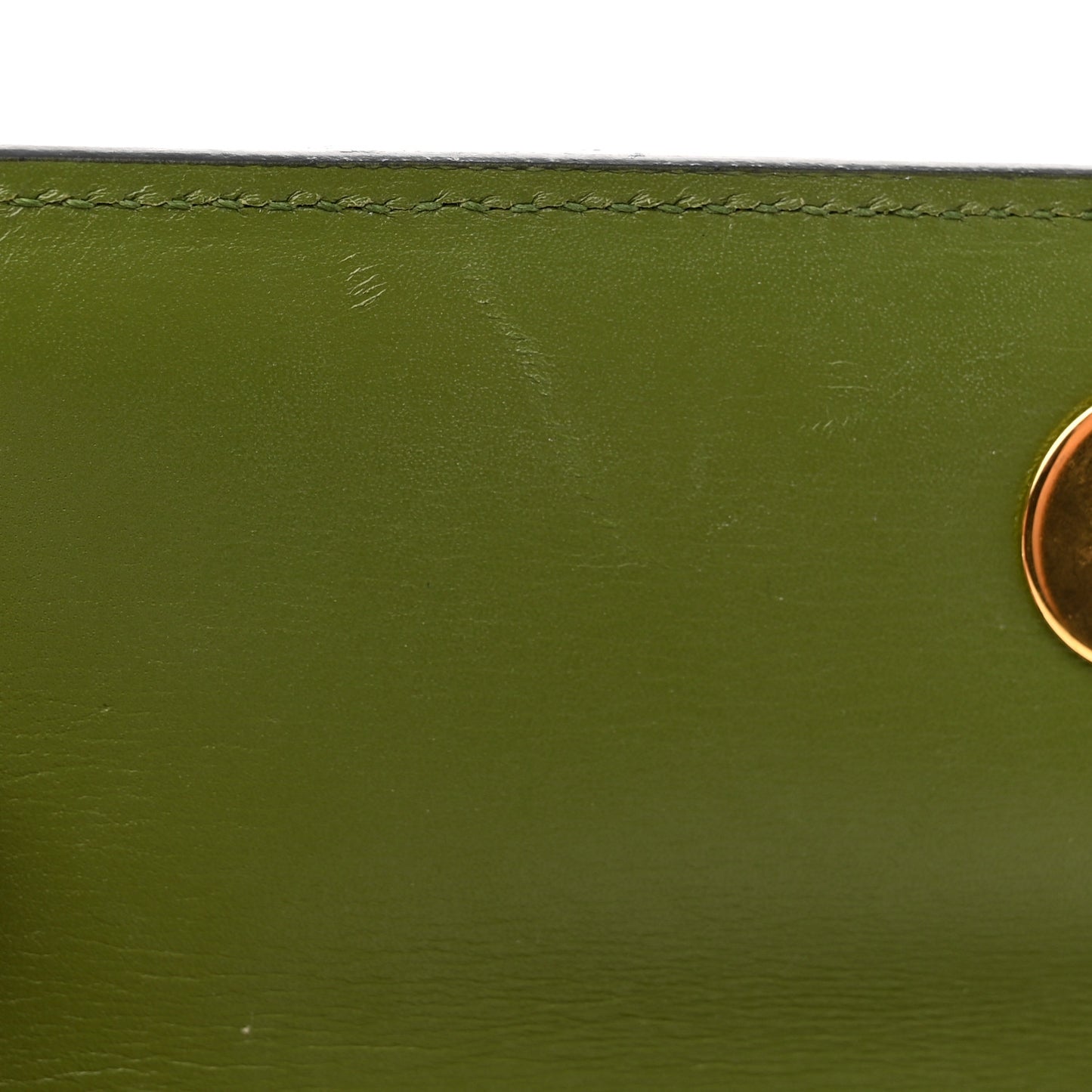 Calfskin Maison Gryphons Chain Shoulder Bag Green