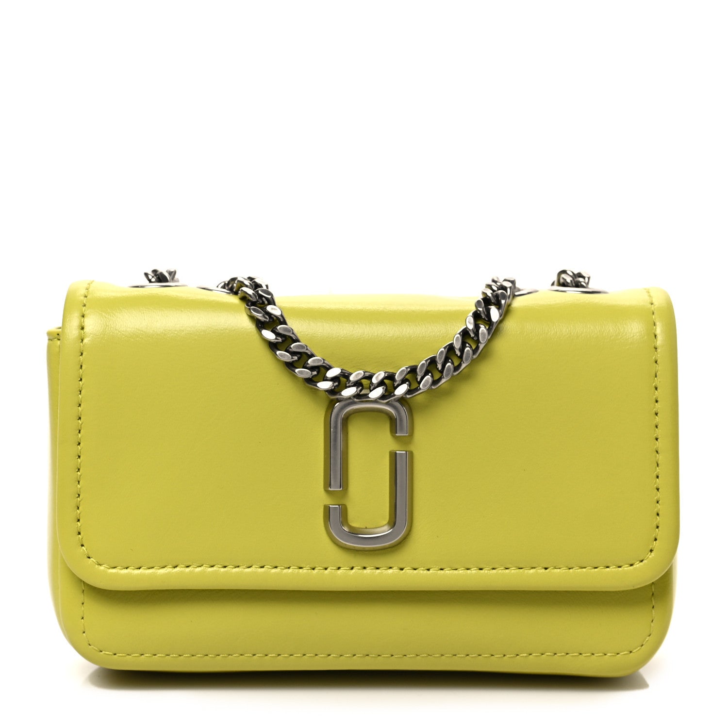 Marc Jacobs Lambskin Mini The Glam Shot Bag Apple Green 1 of 6