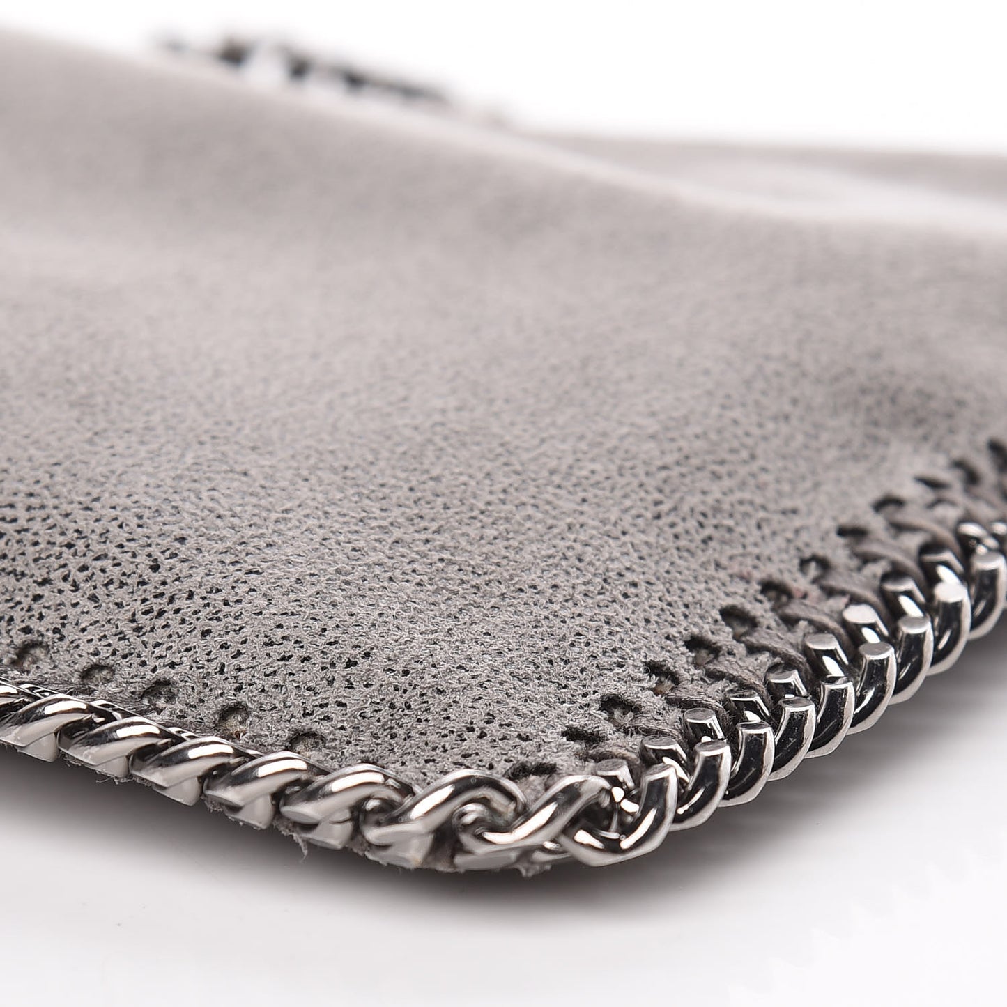 Shaggy Deer Falabella Clutch Light Grey