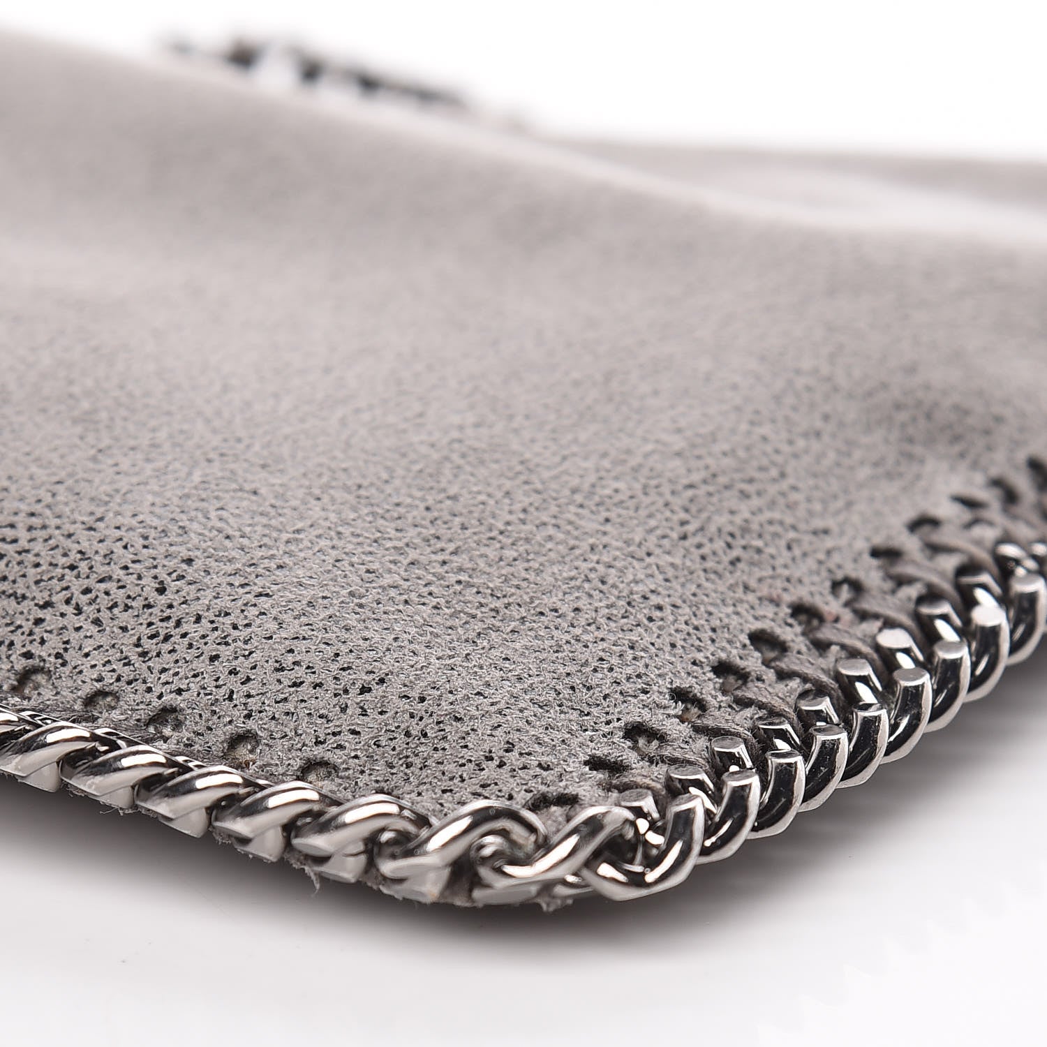 Stella McCartney Shaggy Deer Falabella Clutch Light Grey 9 of 9