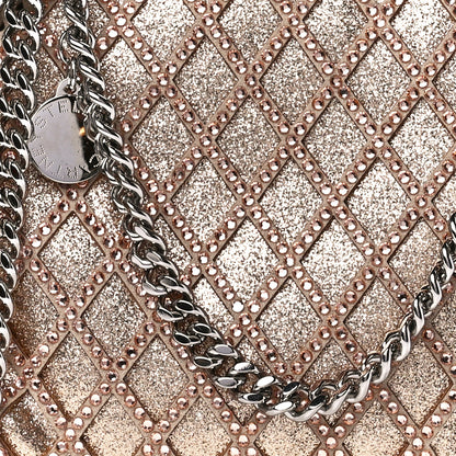 Stella McCartney Metallic Eco Alter Suede Crystal Tiny Falabella Crossbody Bag Blush 7 of 11