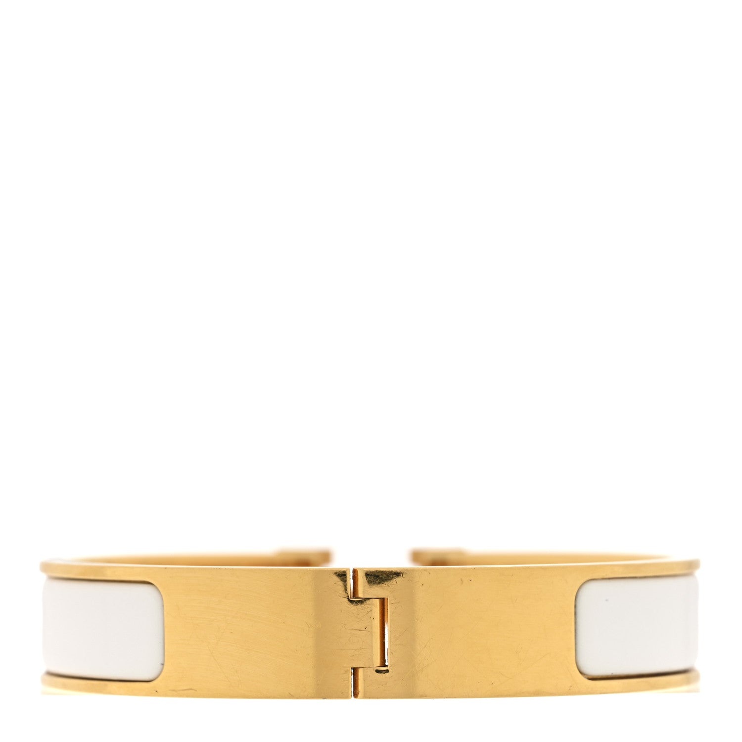 Hermes Enamel Narrow Clic Clac H Bracelet PM White 3 of 5
