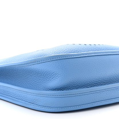 Hermes Taurillon Clemence Evelyne III PM Bleu Paradis 9 of 16