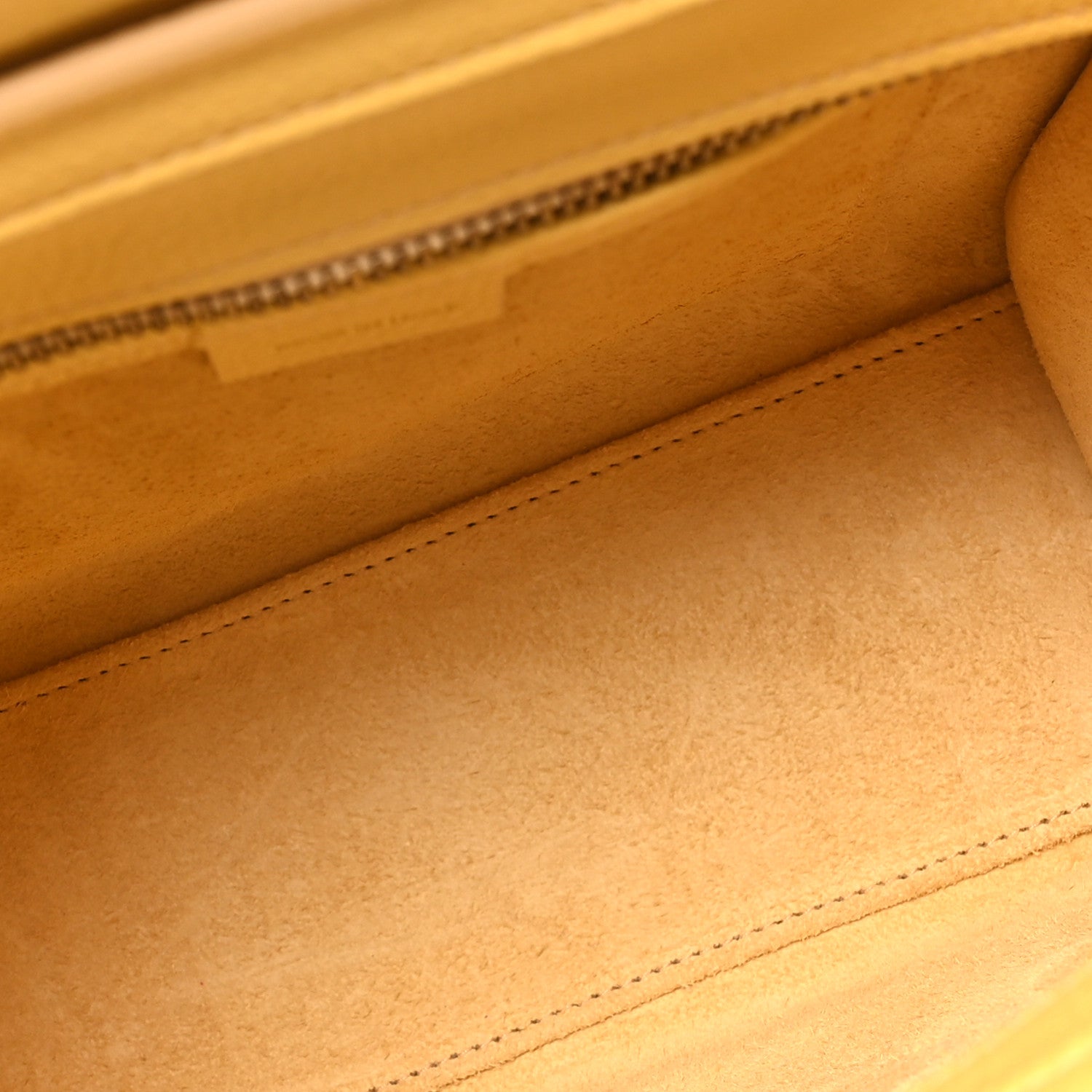 Celine Drummed Calfskin Nano Luggage Pollen 5 of 10