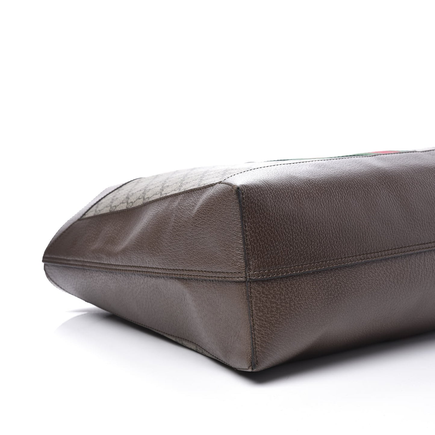 GG Supreme Monogram Web Ophidia Tote Brown