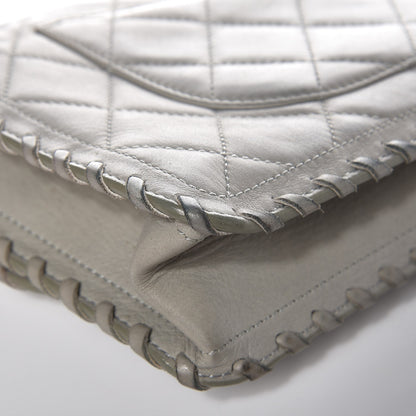 Chanel Iridescent Calfskin Medium Happy Stitch Flap Grey 11 of 14