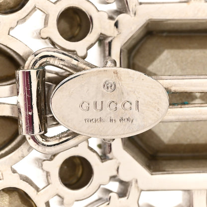 Gucci Crystal Hair Clip Silver 3 of 4