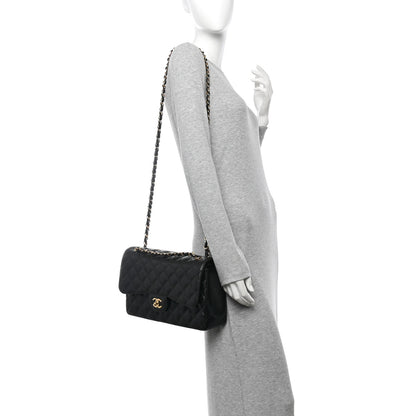 Chanel Caviar Quilted Jumbo Double Flap Black 2 of 11