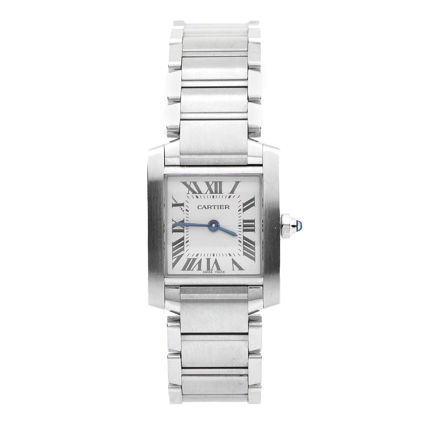 Stainless Steel 20mm Tank Francaise Quartz Watch