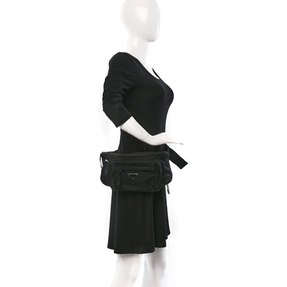 Prada Tessuto Nylon Montagna Belt Bag Black 2 of 10