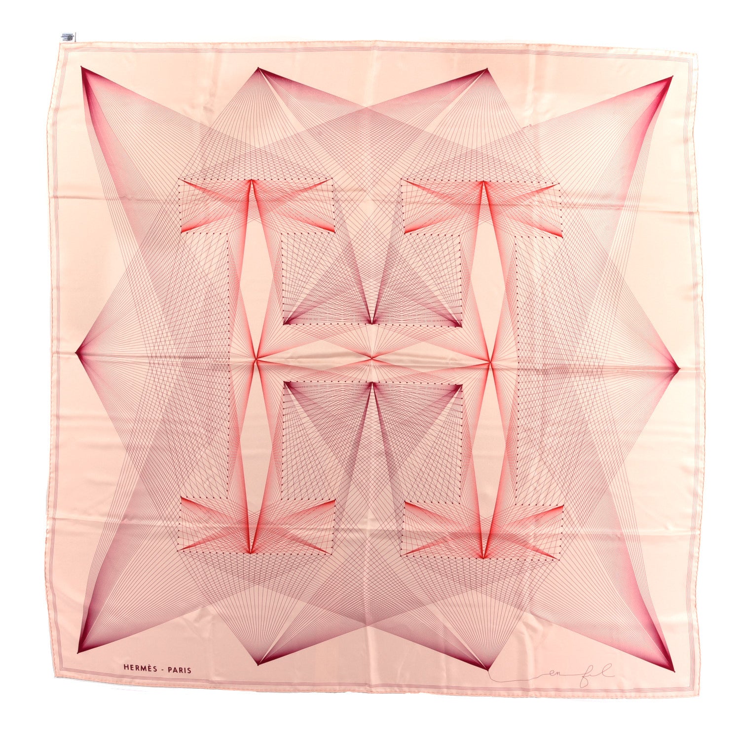 Hermes Silk Hiver H En Fil Scarf 140 1 of 4
