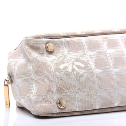 Chanel Nylon Travel Bowler Beige 6 of 12