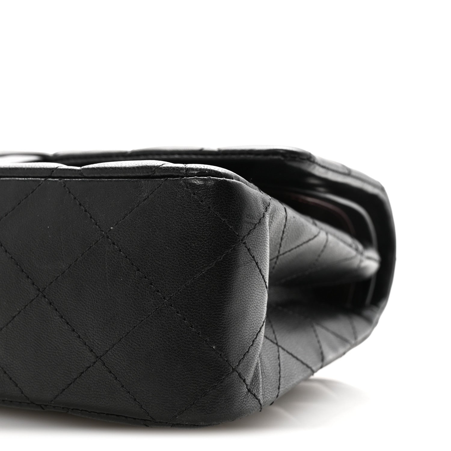 Chanel Lambskin Quilted Medium Double Flap Black 10 of 11