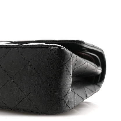 Chanel Lambskin Quilted Medium Double Flap Black 10 of 11