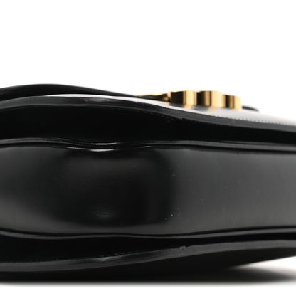 Celine Shiny Calfskin Medium Triomphe Black 9 of 10
