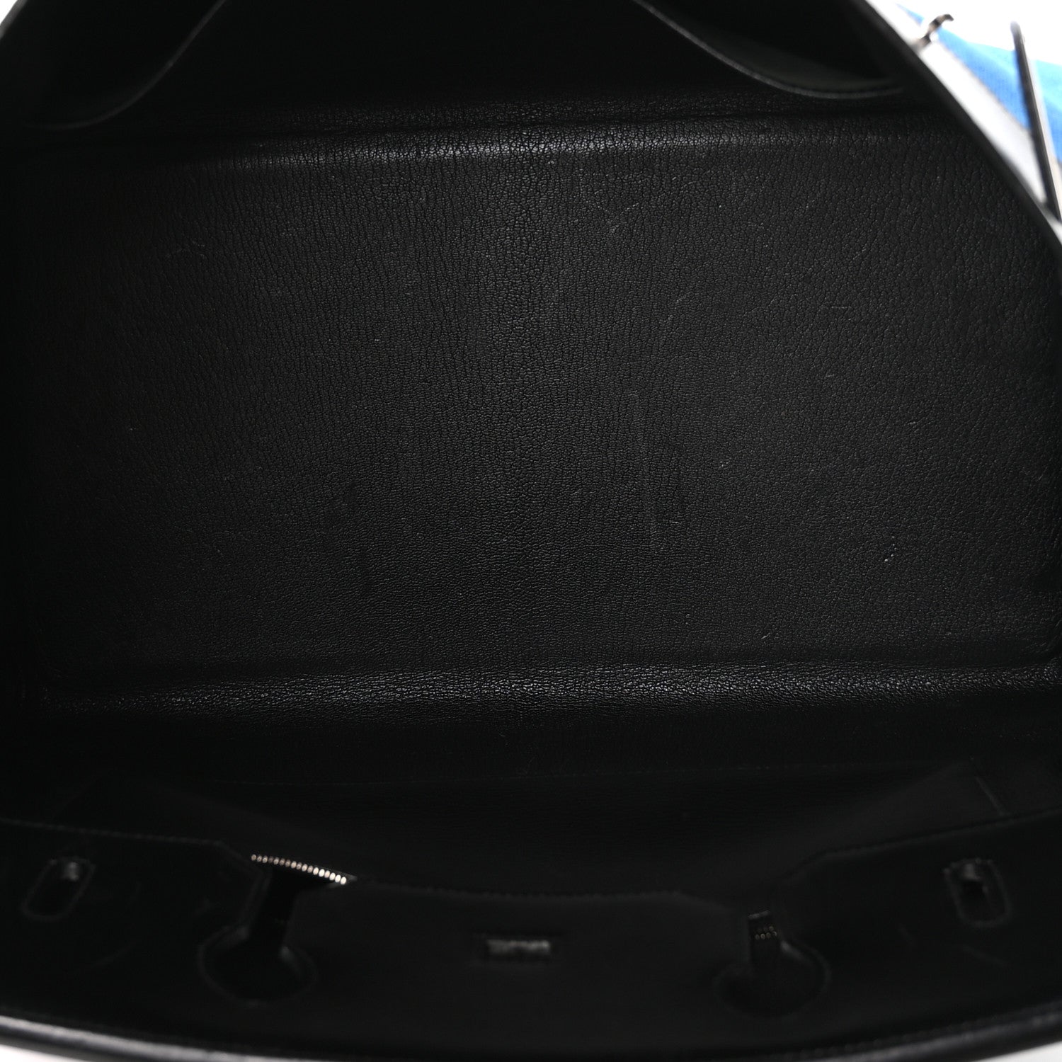 Hermes Toile Box Potamus Birkin 40 Blue Black 5 of 10