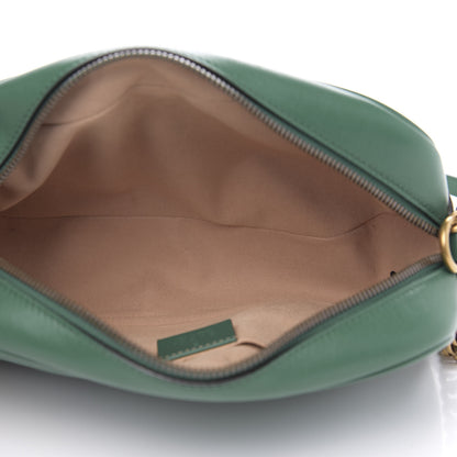 Gucci Calfskin Matelasse Small GG Marmont Chain Shoulder Bag Emerald Green 5 of 11