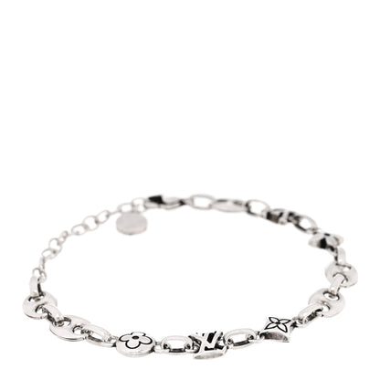 Louis Vuitton Sterling Silver Medium LV Sailor Bracelet 1 of 4