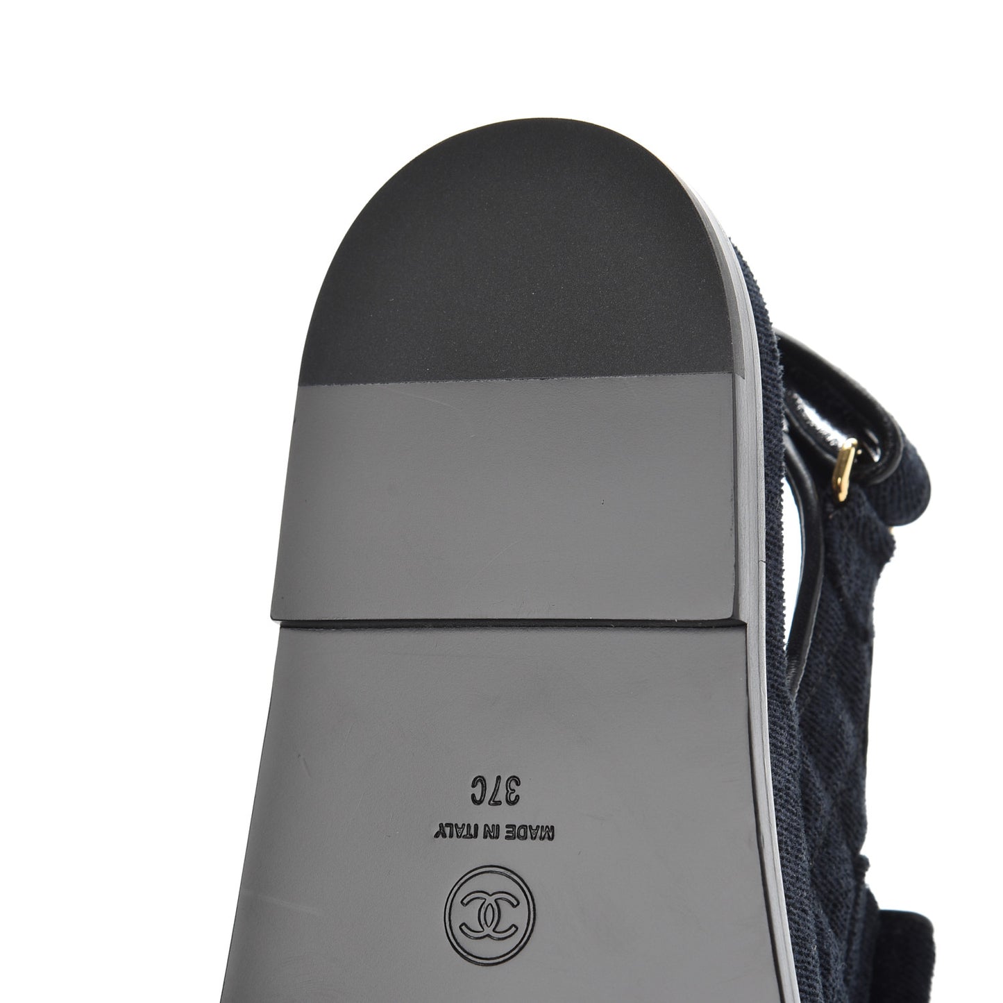 Velvet Velcro Dad Sandals 37 Navy Blue